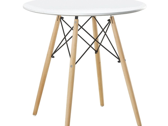 ΤΡΑΠΕΖΙ ARTELIBRE RAPTOR ΛΕΥΚΟ MDF/ΞΥΛΟ Φ70X74CM
