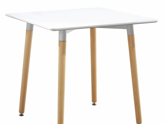 ΤΡΑΠΕΖΙ ARTELIBRE SWIFT ΛΕΥΚΟ MDF/ΞΥΛΟ 80X80X74CM
