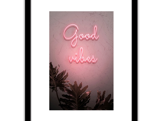 ΠΙΝΑΚΑΣ ΣΕ ΚΟΡΝΙΖΑ ARTELIBRE ΠΛΑΣΤΙΚΟ 'GOOD VIBES' 35X45X1.8CM