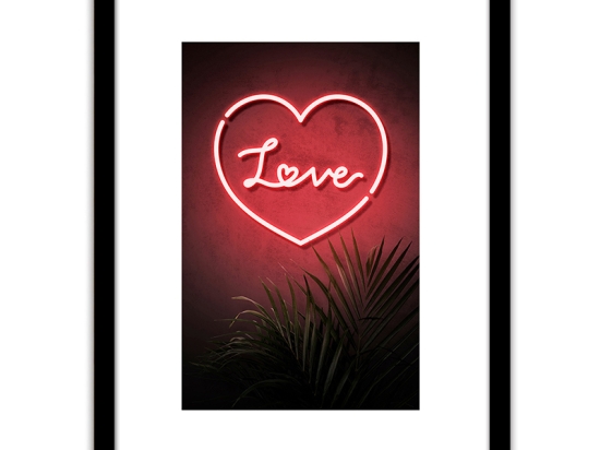 ΠΙΝΑΚΑΣ ΣΕ ΚΟΡΝΙΖΑ ARTELIBRE ΠΛΑΣΤΙΚΟ 'LOVE' 35X45X1.8CM