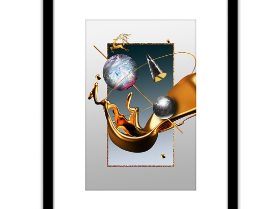 ΠΙΝΑΚΑΣ ΣΕ ΚΟΡΝΙΖΑ ARTELIBRE ΠΛΑΣΤΙΚΟ 'ABSTRACT' 35X45X1.8CM