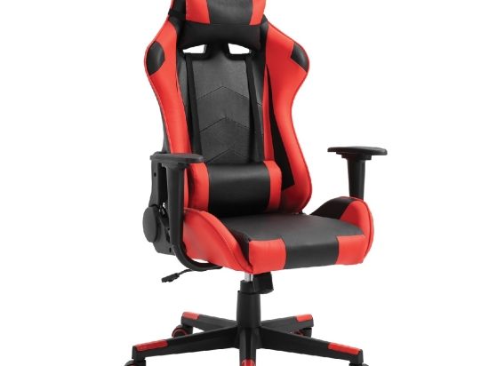 ΚΑΡΕΚΛΑ ΓΡΑΦΕΙΟΥ ARTELIBRE GAMING NAVAN ΚΟΚΚΙΝΟ/ΜΑΥΡΟ PVC 68X53X122-131CM