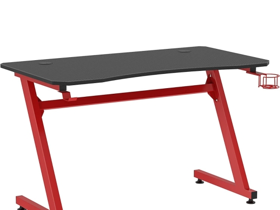 ΓΡΑΦΕΙΟ GAMING ARTELIBRE ORGANA ΜΑΥΡΟ/ΚΟΚΚΙΝΟ ΞΥΛΟ/ΜΕΤΑΛΛΟ 140X65X75CM