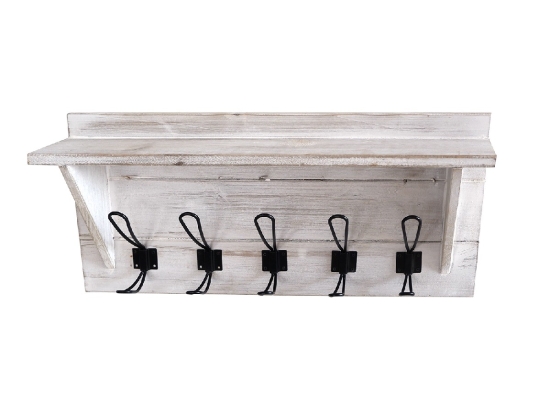 ΚΡΕΜΑΣΤΡΑ ΤΟΙΧΟΥ ARTELIBRE ESTE ΓΚΡΙ ΞΥΛΟ 61X9.5X25.5CM