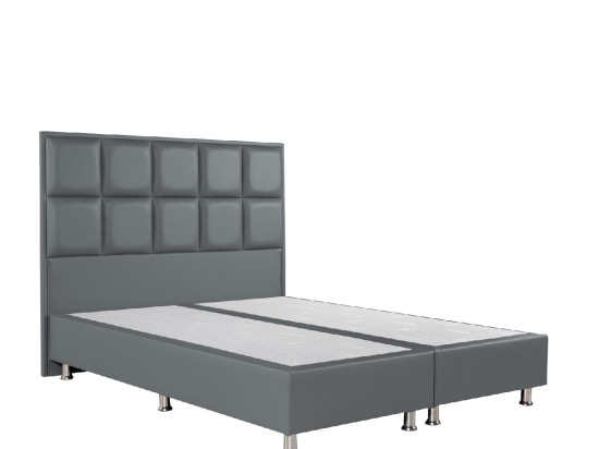 ΚΡΕΒΑΤΙ ARTELIBRE CLEMENTINE ΓΚΡΙ PU (ΣΤΡΩΜΑ 160X200CM)