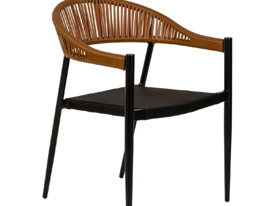 ΠΟΛΥΘΡΟΝΑ ΚΗΠΟΥ ARTELIBRE LIVINGSTONE ΜΑΥΡΟ/ΚΑΦΕ ΑΛΟΥΜΙΝΙΟ/RATTAN 56X55X76CM