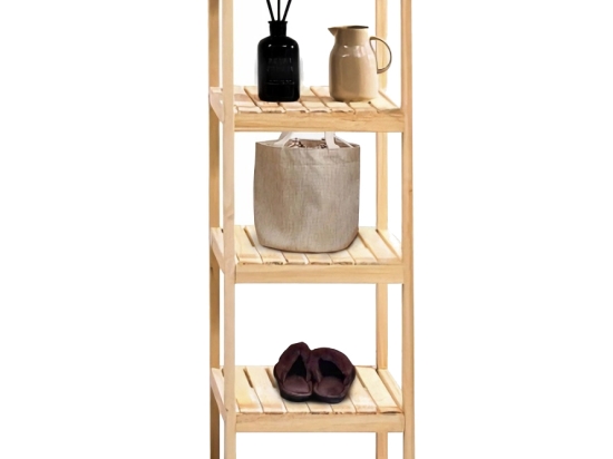 ΡΑΦΙΕΡΑ ΕΠΙΔΑΠΕΔΙΑ CHENGLEI ΦΥΣΙΚΟ ΞΥΛΟ 35X35X108.6CM
