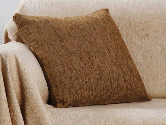 Μαξιλαροθήκη Σετ Ζακάρ Σενίλ 1300 Marron Anna Riska 42X42 Chenille