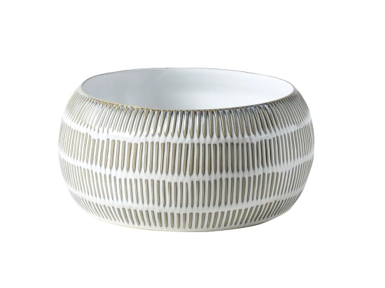 Πορσελάνινο boho μπωλ σε λαδί χρώμα 26x12 εκ