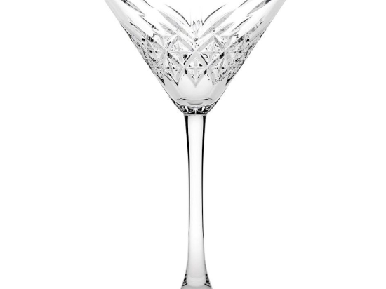 Timeless Martini κολωνάτο ποτήρι σκαλιστό διάφανο από γυαλί 11.6x17.2 εκ