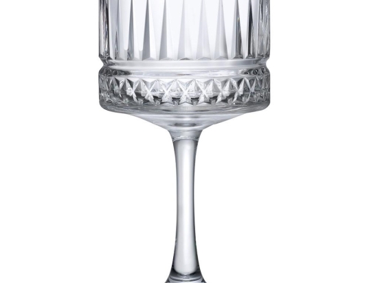Elysia Cocktail ποτήρι σκαλιστό διάφανο από γυαλί σετ τεσσάρων τεμαχίων 10.1x19.8 εκ