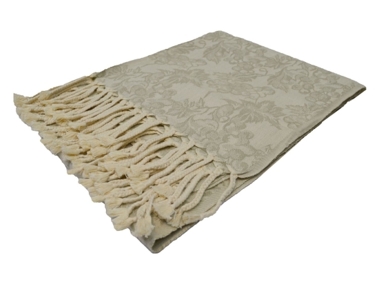 Ριχτάρι Mns Κισσός Ecru Πολυθρόνα 130x170cm 100% Βαμβάκι