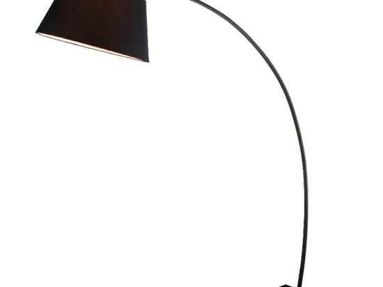 Φωτιστικό Δαπέδου Table & Floor Luminairies MF11185BK Black Μέταλλο,Ύφασμα