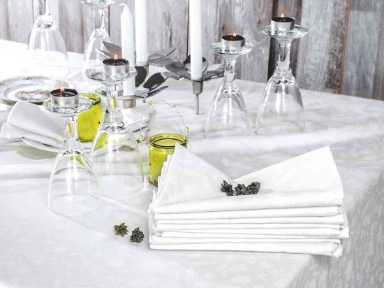 Τραβέρσα Bensimon White Ρυθμός 45X180 Σατέν
