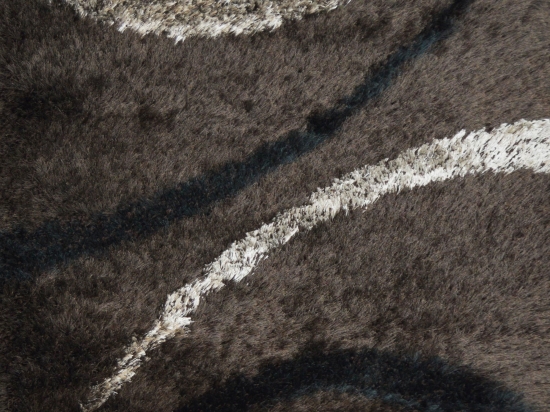 Χαλί Glamour Shaggy 7203 Brown-Black 160X230cm