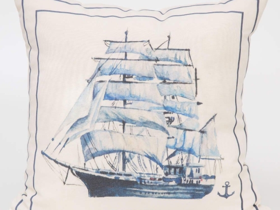 Borea Μαξιλάρι Διακοσμητικό Printed Σχέδιο 37 45 x 45 cm Εκρού