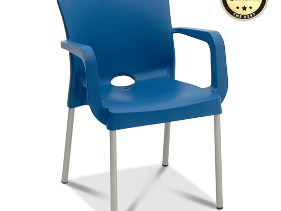 ΠΟΛΥΘΡΟΝΑ ΚΗΠΟΥ TERRY MEGAPAP ΑΠΟ PP ΧΡΩΜΑ ΣΚΟΥΡΟ ΜΠΛΕ 55X54X81ΕΚ.