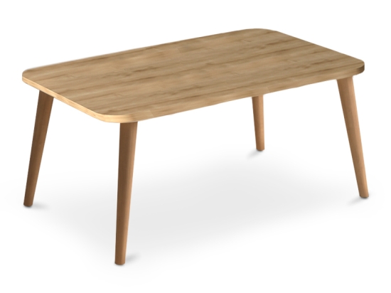 ΤΡΑΠΕΖΑΚΙ ΣΑΛΟΝΙΟΥ SOUL MEGAPAP ΑΠΟ ΜΕΛΑΜΙΝΗ ΧΡΩΜΑ OAK 90X55X41ΕΚ.