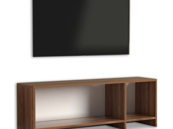 ΕΠΙΠΛΟ ΤΗΛΕΟΡΑΣΗΣ BOX MEGAPAP ΑΠΟ ΜΕΛΑΜΙΝΗ ΧΡΩΜΑ ΚΑΡΥΔΙ 120X29,5X40ΕΚ.