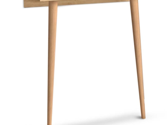 ΚΟΝΣΟΛΑ ΕΠΙΤΟΙΧΙΑ FIONA MEGAPAP ΑΠΟ ΜΕΛΑΜΙΝΗ ΧΡΩΜΑ OAK 60X22X73ΕΚ.