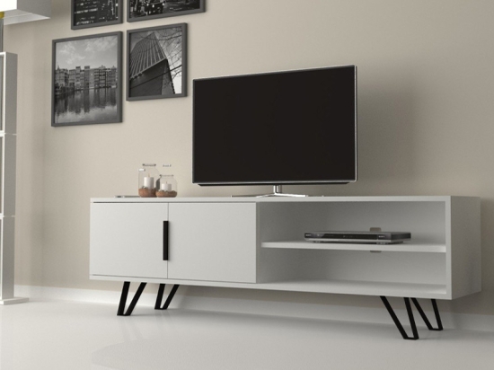 ΕΠΙΠΛΟ ΤΗΛΕΟΡΑΣΗΣ FOOT MEGAPAP ΧΡΩΜΑ ΛΕΥΚΟ 160X35X49ΕΚ.