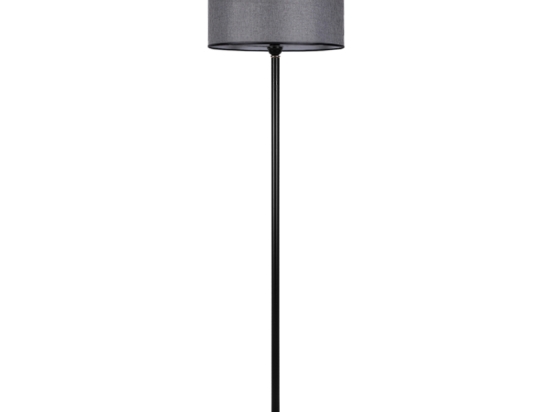 ΦΩΤΙΣΤΙΚΟ ΔΑΠΕΔΟΥ TREVISO MEGAPAP ΜΕΤΑΛΛΟ/ΥΦΑΣΜΑ PVC ΧΡΩΜΑ ΜΑΥΡΟ - ΓΚΡΙ 45X45X165ΕΚ.