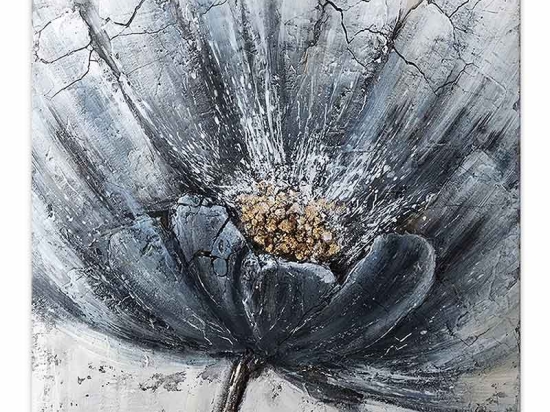 ΠΙΝΑΚΑΣ ΣΕ ΚΑΜΒΑ "BLUE FLOWER" MEGAPAP ΨΗΦΙΑΚΗΣ ΕΚΤΥΠΩΣΗΣ 50X50X3ΕΚ.