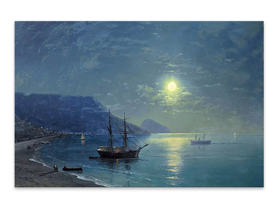 ΠΙΝΑΚΑΣ ΣΕ ΚΑΜΒΑ "NIGHT IN THE CRIMEA" MEGAPAP ΨΗΦΙΑΚΗΣ ΕΚΤΥΠΩΣΗΣ 60X40X3ΕΚ.
