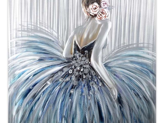 ΠΙΝΑΚΑΣ ΣΕ ΚΑΜΒΑ "GIRL IN PEARL DRESS" MEGAPAP ΨΗΦΙΑΚΗΣ ΕΚΤΥΠΩΣΗΣ 90X90X3ΕΚ.