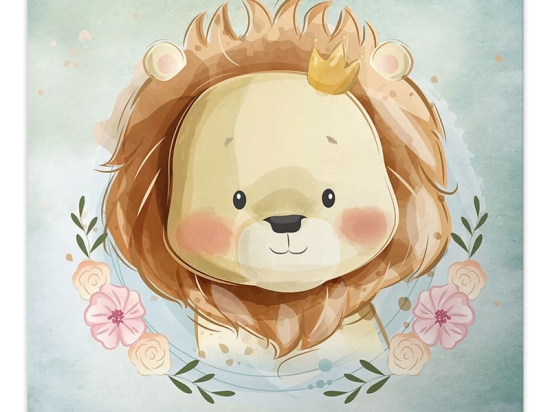 ΠΙΝΑΚΑΣ ΣΕ ΚΑΜΒΑ "BABY LION" MEGAPAP ΨΗΦΙΑΚΗΣ ΕΚΤΥΠΩΣΗΣ 40X40X3ΕΚ.