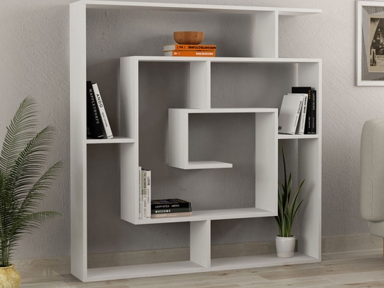 ΒΙΒΛΙΟΘΗΚΗ LABIRENT MEGAPAP ΧΡΩΜΑ ΛΕΥΚΟ 125X22X129ΕΚ.