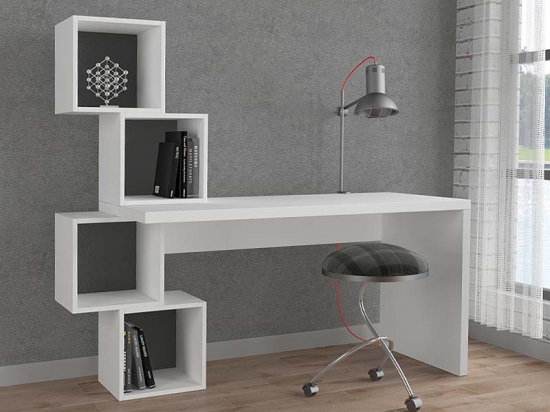ΓΡΑΦΕΙΟ ΕΡΓΑΣΙΑΣ BALANCE MEGAPAP ΧΡΩΜΑ ΛΕΥΚΟ 153,5X60X140ΕΚ