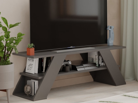ΕΠΙΠΛΟ ΤΗΛΕΟΡΑΣΗΣ FARFALLA MEGAPAP ΧΡΩΜΑ ΑΝΘΡΑΚΙ 120X33,5X40ΕΚ.
