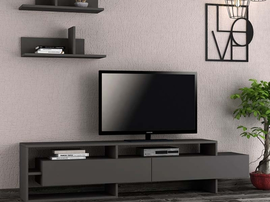 ΕΠΙΠΛΟ ΤΗΛΕΟΡΑΣΗΣ GARA MEGAPAP ΧΡΩΜΑ ΑΝΘΡΑΚΙ 180X29,8X42ΕΚ.
