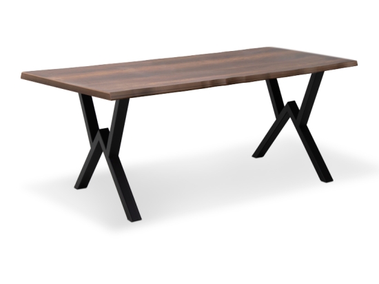 ΤΡΑΠΕΖΙ WALTER MEGAPAP MDF - ΜΕΤΑΛΛΙΚΟ ΧΡΩΜΑ ΚΑΡΥΔΙ 160X80X75ΕΚ.
