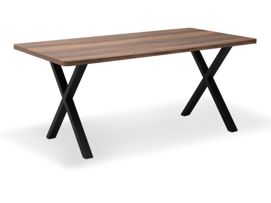 ΤΡΑΠΕΖΙ JEREMY MEGAPAP MDF - ΜΕΤΑΛΛΙΚΟ ΧΡΩΜΑ ΚΑΡΥΔΙ 140X80X75ΕΚ.