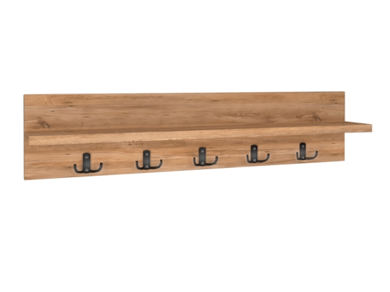 ΚΡΕΜΑΣΤΡΑ ΤΟΙΧΟΥ KERY MEGAPAP ΑΠΟ ΜΕΛΑΜΙΝΗ ΧΡΩΜΑ PINE OAK 80X11X18ΕΚ.