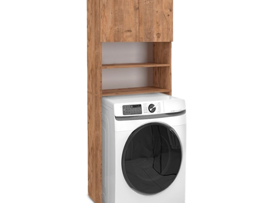ΕΠΙΠΛΟ ΠΛΥΝΤΗΡΙΟΥ RAMSEY MEGAPAP ΑΠΟ ΜΕΛΑΜΙΝΗ ΧΡΩΜΑ PINE OAK 65X27X190,6ΕΚ.