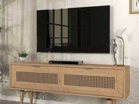 ΕΠΙΠΛΟ ΤΗΛΕΟΡΑΣΗΣ SIRONA MEGAPAP ΧΡΩΜΑ SAPPHIRE OAK 140X30X55ΕΚ.