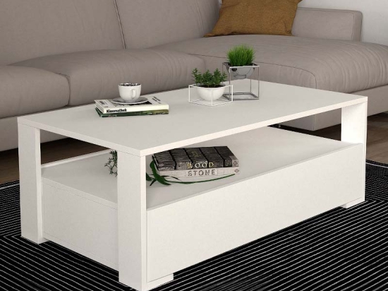ΤΡΑΠΕΖΑΚΙ ΣΑΛΟΝΙΟΥ BALINA MEGAPAP ΧΡΩΜΑ ΛΕΥΚΟ 110X60X40ΕΚ.