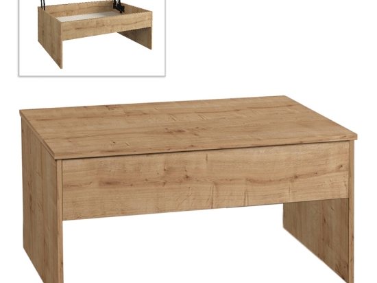 ΤΡΑΠΕΖΑΚΙ ΣΑΛΟΝΙΟΥ DEVON MEGAPAP ΜΕ ΣΕΡΒΙΤΟΡΟ ΧΡΩΜΑ SAPPHIRE OAK 110X60X44,8ΕΚ.
