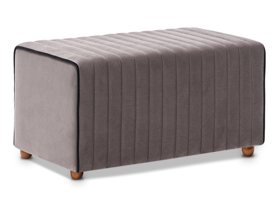 ΣΚΑΜΠΩ MABEL MEGAPAP ΒΕΛΟΥΔΙΝΟ ΧΡΩΜΑ ΓΚΡΙ 80X40X40ΕΚ.