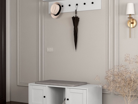 ΕΠΙΠΛΟ ΕΙΣΟΔΟΥ FELIX MEGAPAP ΧΡΩΜΑ ΛΕΥΚΟ 97,2X40X39,6ΕΚ.