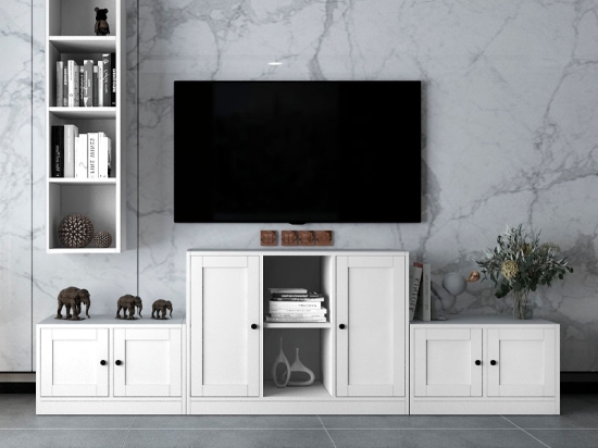 ΣΥΝΘΕΣΗ ΤΗΛΕΟΡΑΣΗΣ FELIX MEGAPAP ΧΡΩΜΑ ΛΕΥΚΟ 226,2X40X71,4ΕΚ.