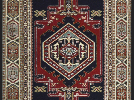 Πατάκι Μάλλινο Imperial 2234 Black-Red 82X159