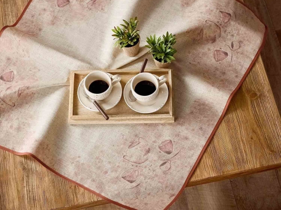 Καρέ 825 Beige Gofis Home 85X85 85x85cm Λινό-Πολυέστερ