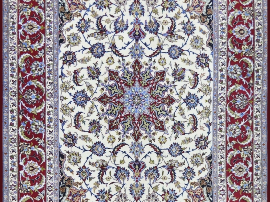 Χειροποίητο Χαλί Persian Isfahan Silk 252Χ159 252Χ159cm