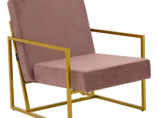 ΠΟΛΥΘΡΟΝΑ EVELYN PAKOWORLD ΒΕΛΟΥΔΟ ΣΑΠΙΟ ΜΗΛΟ-ΧΡΥΣΟ 62X73X75ΕΚ