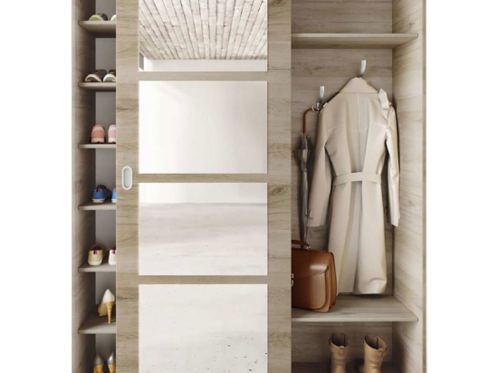 ΠΑΠΟΥΤΣΟΘΗΚΗ-ΝΤΟΥΛΑΠΑ ZEPHYR PAKOWORLD 21 ΖΕΥΓΩΝ SONOMA 150X38.5X201ΕΚ