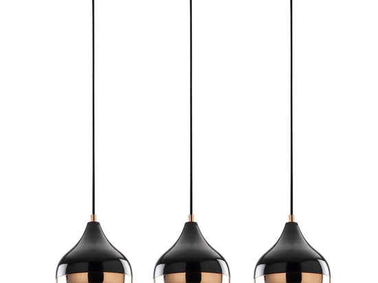 ΦΩΤΙΣΤΙΚΟ ΟΡΟΦΗΣ ΤΡΙΦΩΤΟ ELPRECIOUS PAKOWORLD E27 ΜΑΥΡΟ-BRONZE 67X17X110ΕΚ